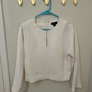 NWOT J.Crew 365 Off-white Top, Sz 4